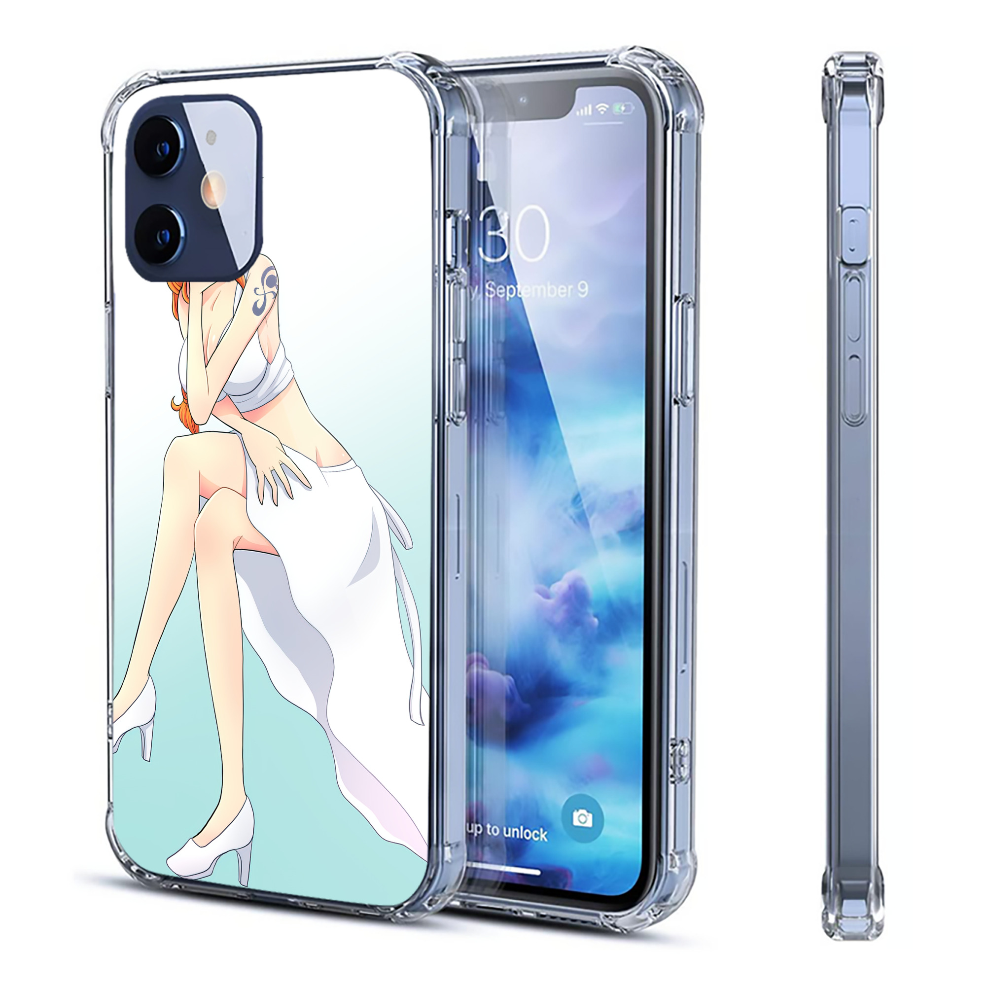 （画像用） ワンピース ONE PIECE 【iPhone 12シリーズ対応】透明スマホケース（クリアソフトケース）